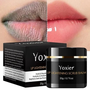 Lip Lightening Scrub Balm For Dark Lips Remove Dark Smoke Lips Exfoliating Repair Fine Lines Moisturizing Brightening Lip Care