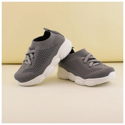 Fashion Children Flat Shoes Infant Kids Baby Girls Boys Solid Stretch Mesh Sport Running Sneakers Shoes