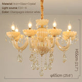 European Crystal Pendent Lamp Candle Lamp Luxury Art Living Room Restaurant Bedroom