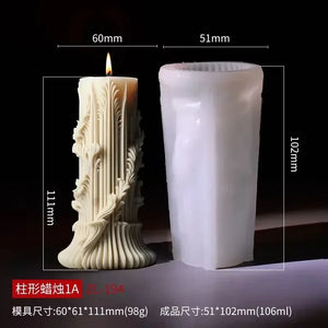 candle silicone mold flower bouquet relief resin mould blooming flower gypsum molds