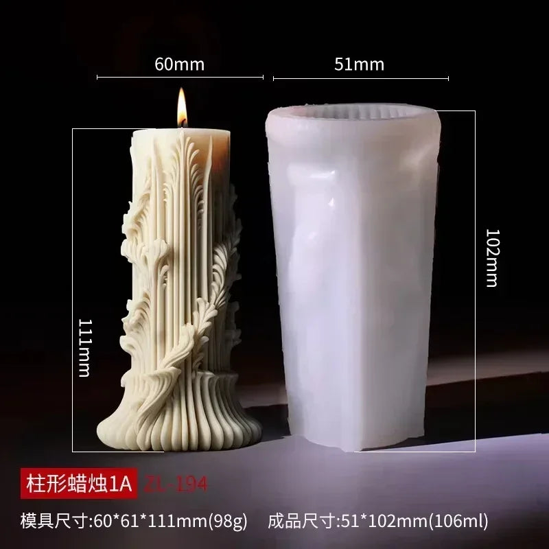 candle silicone mold flower bouquet relief resin mould blooming flower gypsum molds