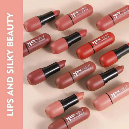 Nude Matte Lipstick Waterproof Long Lasting Non-stick Cup Lip Stick Not Fading Sexy Red Brown Velvet Lipsticks Makeup Cosmetics