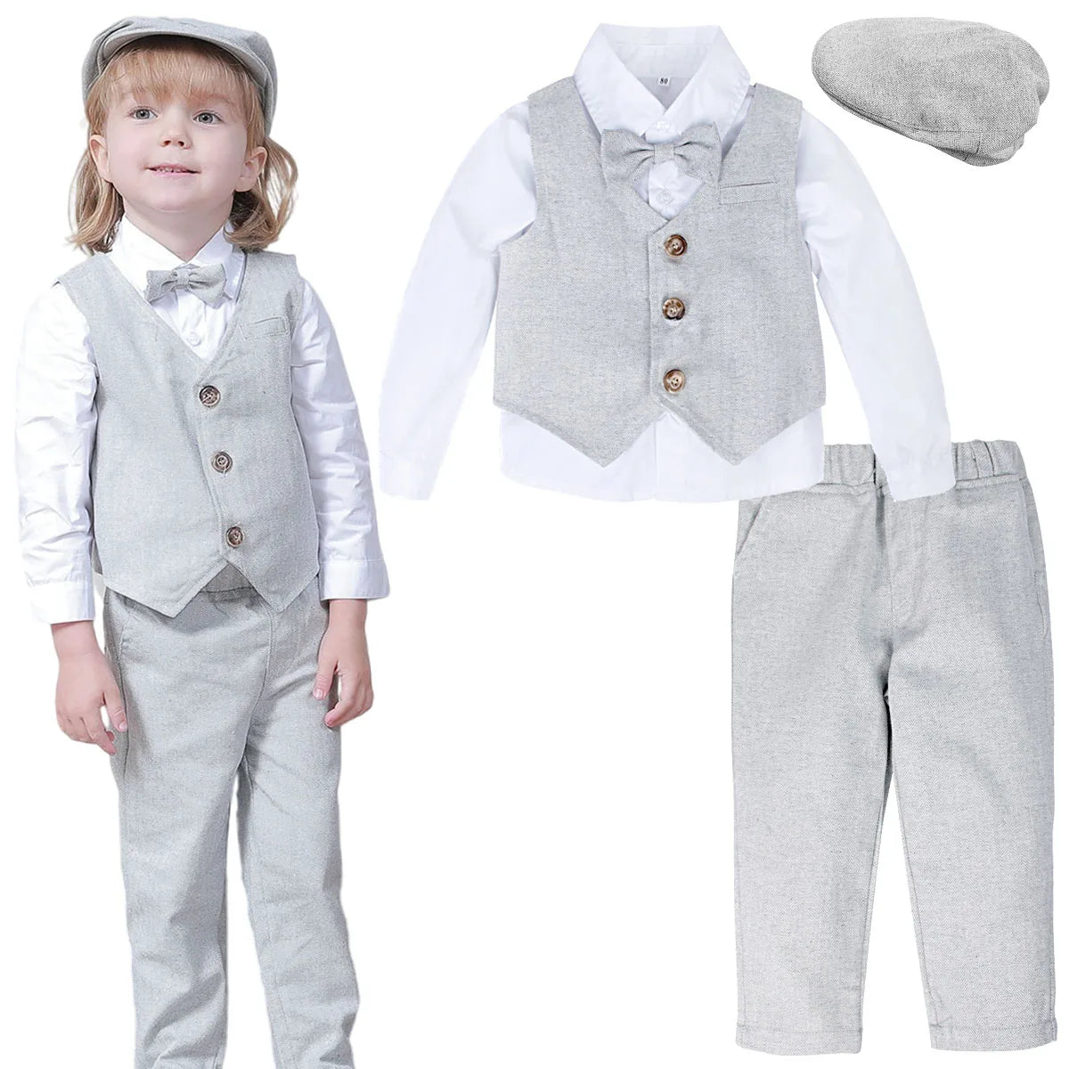 Kids Clothes Boys Wedding Suit Toddler Gentleman Outfit