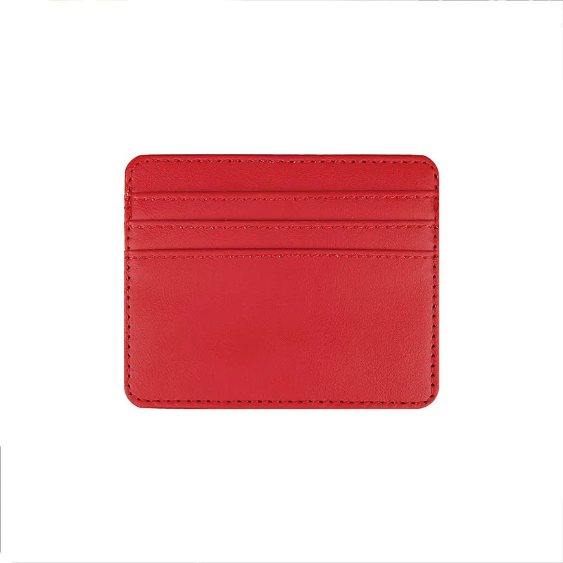 Credit Card Holder Slim Wallet Thin Small Retro Cardholder Case Men Women Luxury Card Holder Bag Pu Leather