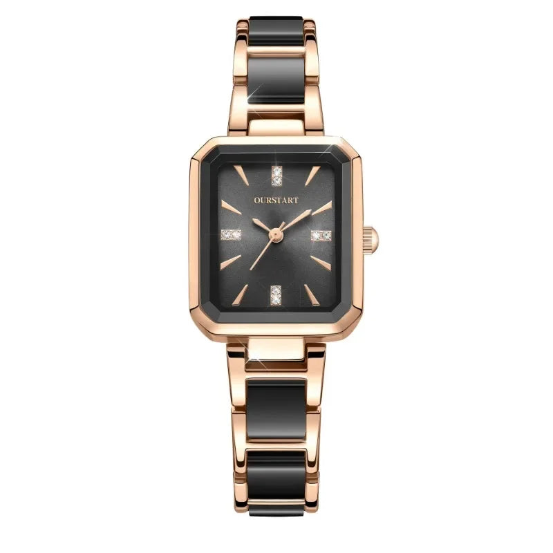 New Fashion Women Watch Versatile Square Dial Quartz Watches Luxury Ladies Gift Wristwatch