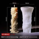 candle silicone mold flower bouquet relief resin mould blooming flower gypsum molds