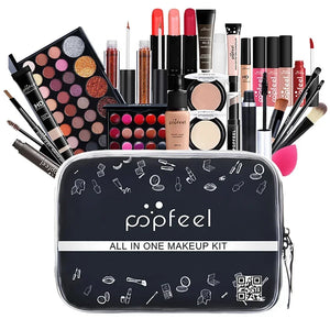 Makeup Set Box Professional Full Kit Glitter Eyeshadow Powder Blush Foundation