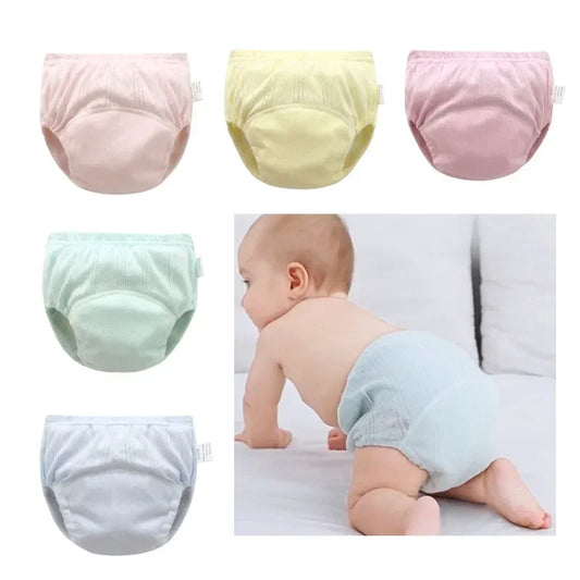 3PC Cotton Training Pants Summer Baby Shorts Washable Boy  Cloth Diapers Reusable Nappies Infant Panties