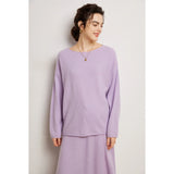 Autumn Winter 100% Cashmere Sweater Luxury Women's  Pullover Skirt Two Pieces Set