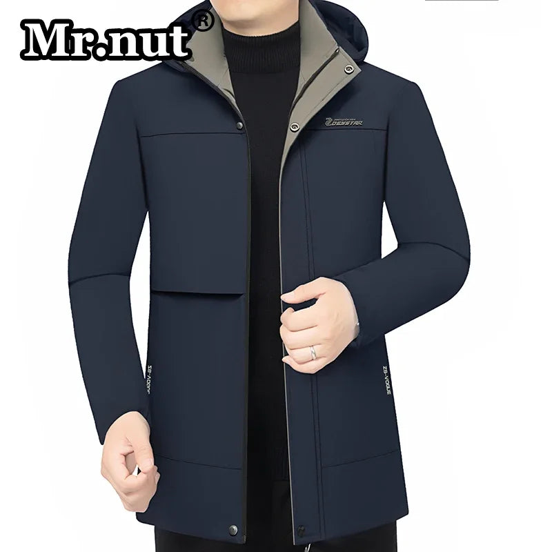 Winter Thermal Cotton-padded Jacket Men Clothing Hooded Thickening Outdoor Jackets Windbreak Quality Male Coat Trend Tops