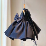 Customized Flower Baby Girls Wedding Birthday Bownot Dresses Clothing Toddler Kids Princess Party Ball Holy Communion Gown