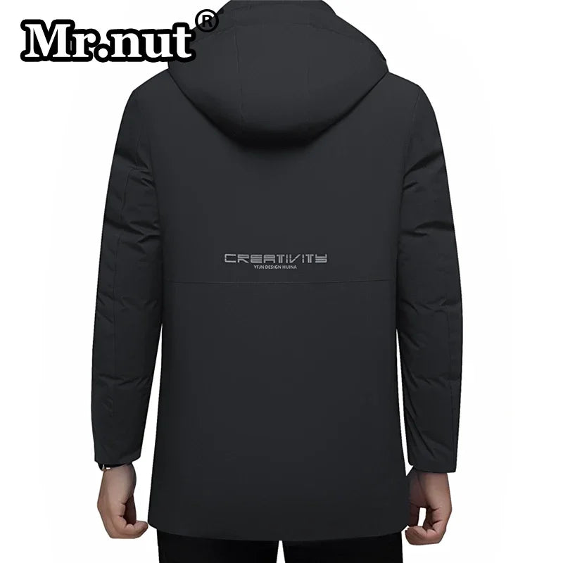 Winter Thermal Cotton-padded Jacket Men Clothing Hooded Thickening Outdoor Jackets Windbreak Quality Male Coat Trend Tops