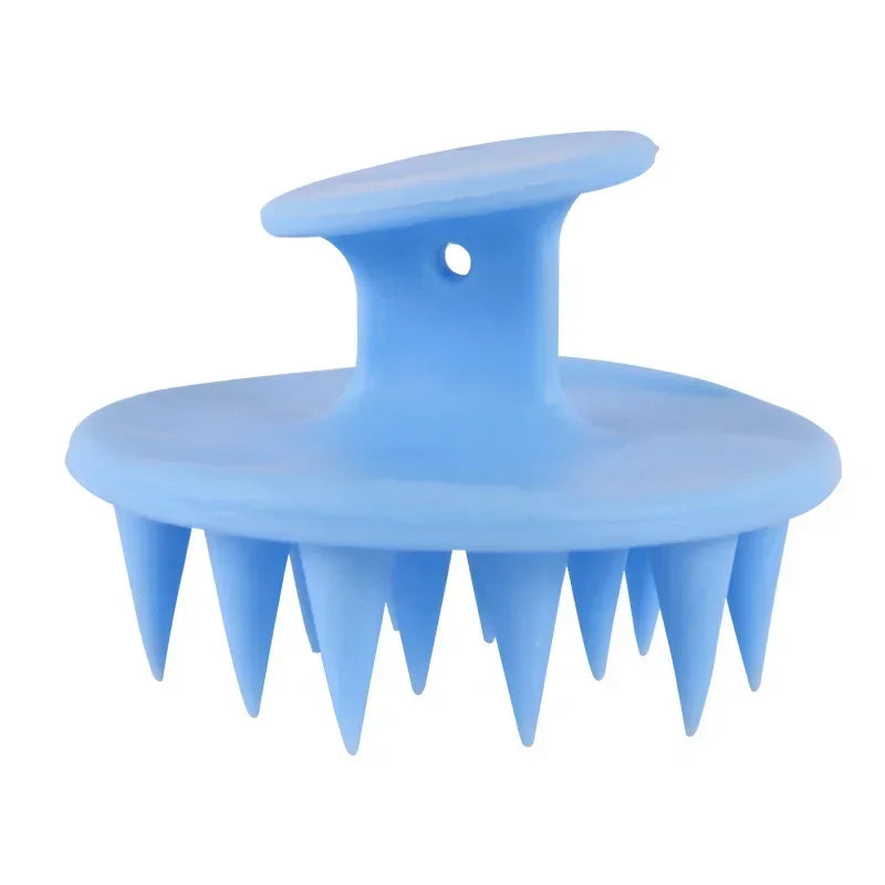 Silicone Shampoo Brush Hair Scalp Massager, Long & Stiff Spikes for Long, Curly, Thick Hair, Head Scrubber Scalp Exfoliator