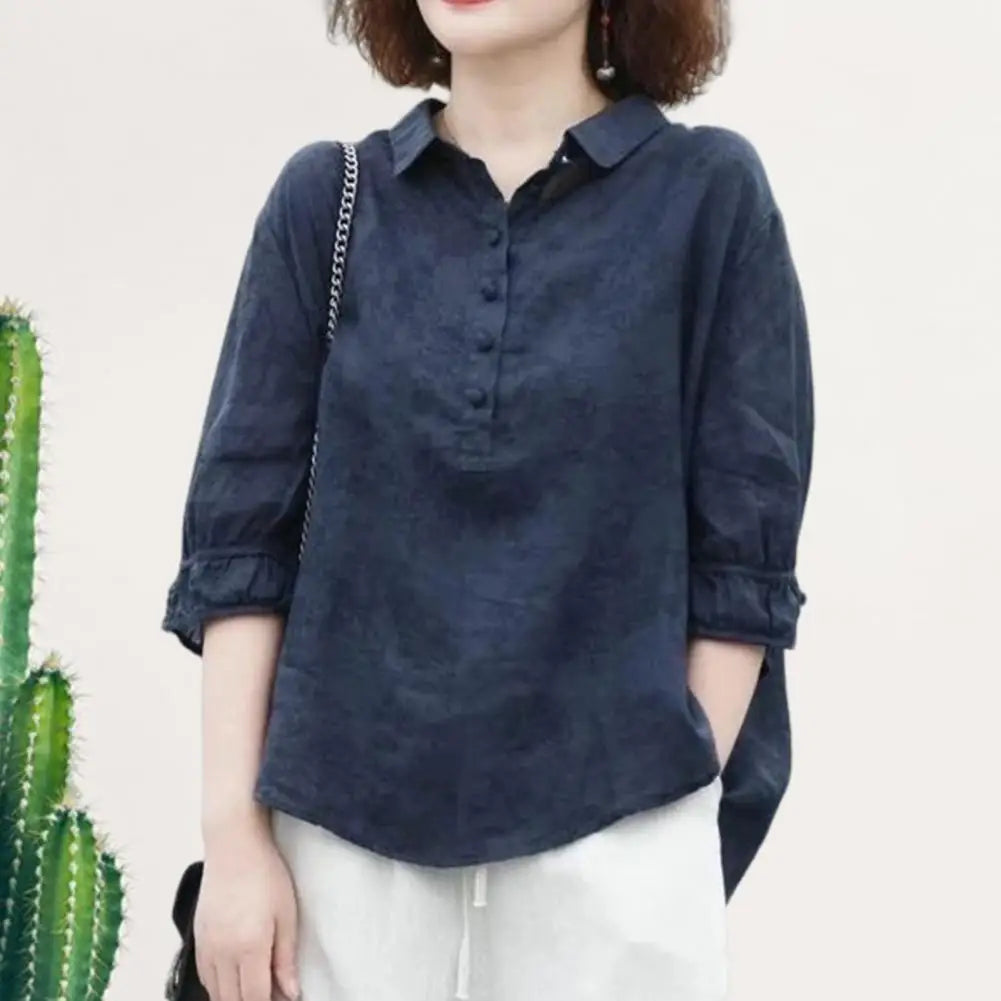 Commuter Style Shirt Stylish Women's Button-up Shirts