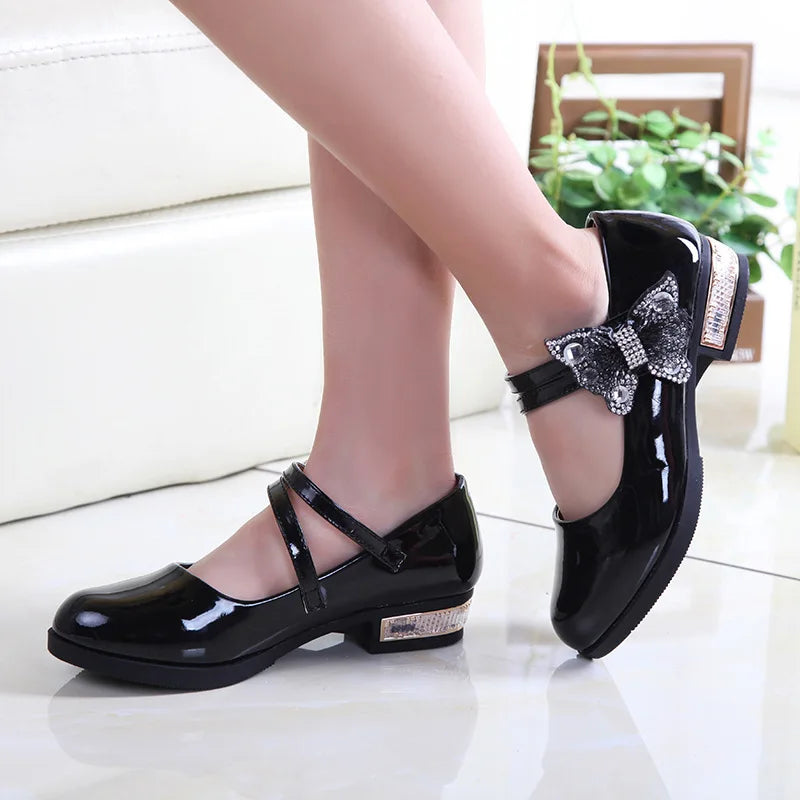Leather Shoe Soft Soled Princess Shoes Bow Mary Jane Shoe