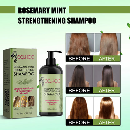 Hair Straightener Shampoo Repair Dry Frizzy Damage Anti Itch Dandruff Cleaning Scalp Treatment Refreshing Rosemary Mint Shampoo