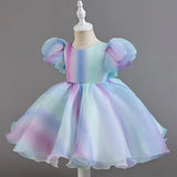 Fashion Baby Girl Dress Lace Mesh Shorts Sleeve Kids Dresses for Girls Summer Children Girls Party Dress 1-6 Years
