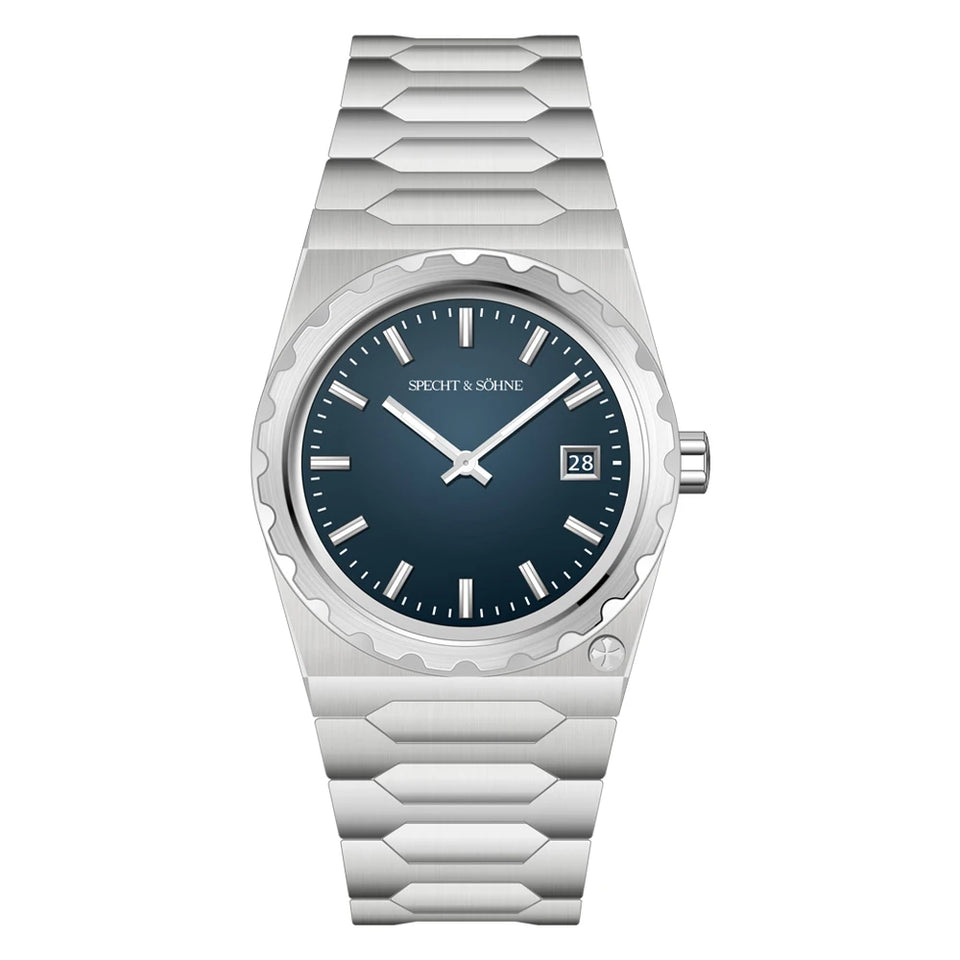 2024 New Arrivals Specht & Söhne Luxury 37MM Quartz Watch For Men Super Slim Stainless Steel Sapphire Crystal 50M Waterproof