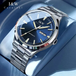 Carnival Top Brand Luxury MIYOTA Mechanical Watch Men High-end Stainless Steel Sapphire Automatic Watch Business Mens Wristwatch