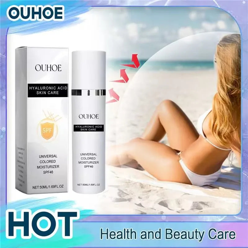 Hyaluronic Acid Sunscreen Anti Sun Solar UV Protection Mild Moisturizer Nourishing Hydrating Repair Outdoor Spf46 Sunblock Cream