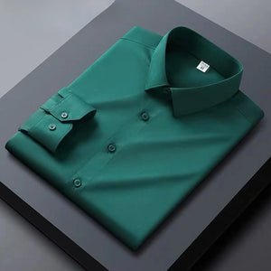 High end black men's shirt long sleeved Spring and Autumn 2024 new shirt jacket men's high-end feeling