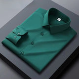 High end black men's shirt long sleeved Spring and Autumn 2024 new shirt jacket men's high-end feeling