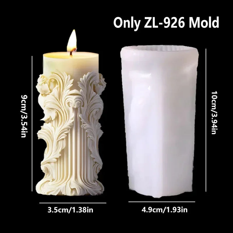 candle silicone mold flower bouquet relief resin mould blooming flower gypsum molds