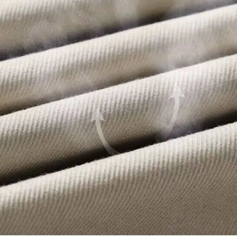 Men Pants Soft Fabric Multi Pockets Elastic Waist Spring Summer Casual Cargo Pants