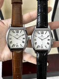 PABLO RAEZ Luxury Men Quartz Leather Watch Barrels shape Waterproof Date Top Brand  Wristwatch Men Watch Male Clock Sports Reloj