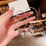 Hanging Earrings Retro Long Tassel Earrings feminine temperament  Coconut Rhinestone S925 Silver Needle 2023 NEW Fashion Jewelry