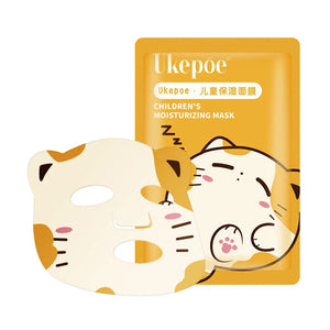 Cute Cartoon Animal Children's Sheet Mask Kids Spa Moisturize Face Masks Gentle Moisturizing Brighten Mask Skincare