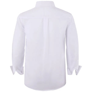 Boys Shirt Kids Oxford White Shirts Kids School Uniform Gift Perform Ceremony Birthday Wedding Formal Clothes 6 to 14 Years