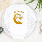 Babys First Eid Bodysuit My First Eid Toddler Outfit Ramadan New Born Long Sleeve Romper Child Boy Girl Ramadan Clothes