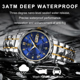 Brand Luxury Man Wristwatch Waterproof Luminous Date Week Men Watches Stainless