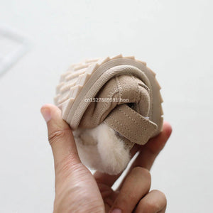 Fashion Baby Cotton Shoes Winter Plush Warm Snow Boots Toddler Infant Soft Bottom boots Non-slip Walkers Kids shoes for Boy Girl