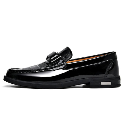 Patent Leather Loafers Men Casual Shoes For Gentleman Loafer Formal Shoes