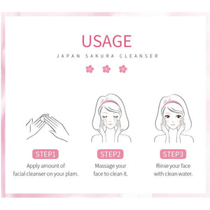 Facial Cleanser Effective Acne Removal Oil Control Shrink Pores Amino Acids Face Cleanser Remove Dark Spots Pimples Exfoliating