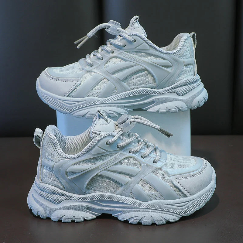 Children Casual Shoes Kids Sneakers for  Girls Solid White Shoes