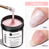 Rubber Base Gel Nail Polish Sparking Aurora Glitter Rubber Varnish Soak Off Semi permanent