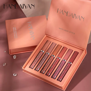 Set of 6 NonStick Cup Liquid lipstick , Long-Lasting Lip Gloss