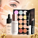 Eyeshadow Lip Gloss Foundation Lip Gloss Lipstick Cosmetic Case Complete Makeup Set