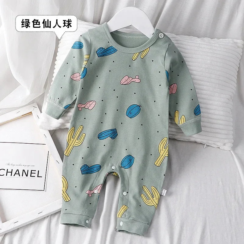 Baby Clothes Romper Newborn Kids Jumpsuits Underwear Cotton Boys Girls Clothes Cute Animals Autumn Baby Long Sleeve Romper