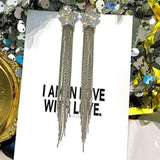 Hanging Earrings Retro Long Tassel Earrings feminine temperament  Coconut Rhinestone S925 Silver Needle 2023 NEW Fashion Jewelry