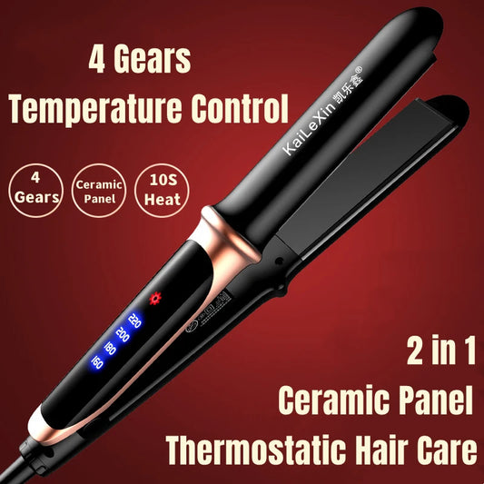 Professional Flat Iron Hair Straightener Fast Warm-up Styling