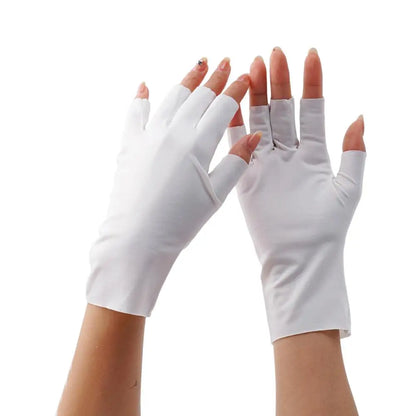 Women Sunscreen Fingerless Gloves