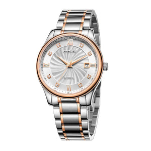 MIGE brand business steel mechanical watches for men japan 82s0 movement waterproof automatic luxury Casual sapphire mens watch