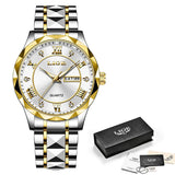LIGE Luxury Quartz Men Watch Waterproof Luminous Date Week Man Watch Stainless Steel Business Wristwatches Male Clock Reloj+Box