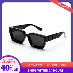 Ruiao Retro Black Millionaire Shades Luxury Sunglasses Men Designer