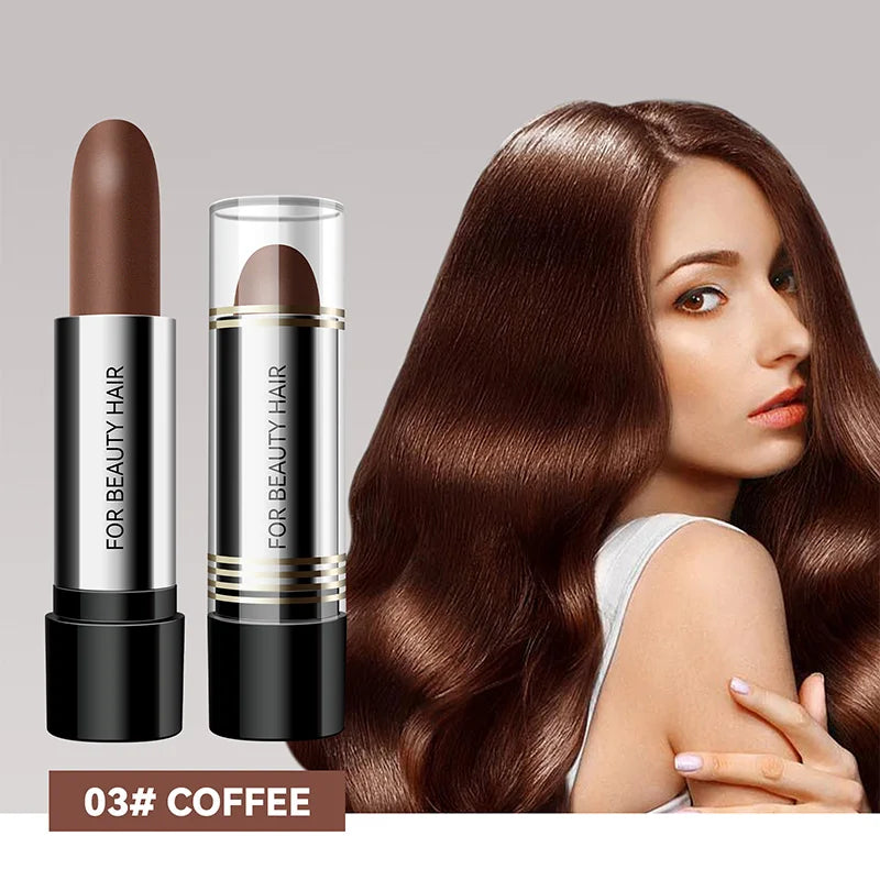 Disposable Temporary Hair Dye Pen To Cover White Hair Lipstick Style Hair Dye Black Temporary Portable Hair Dye Products