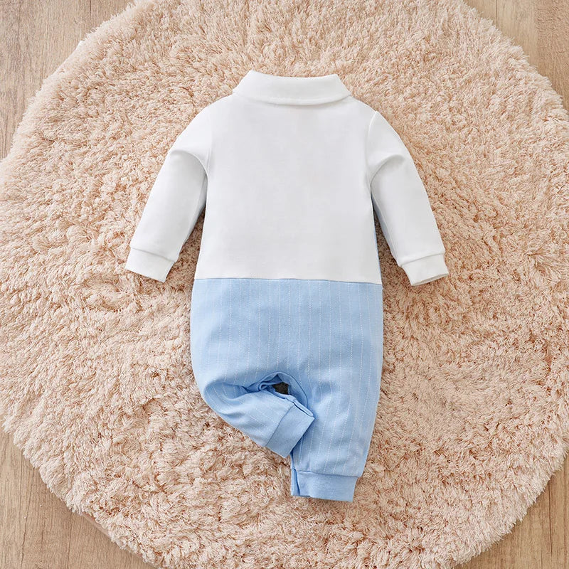 Gentleman Baby Boys bow tie Cotton Clothing Spring and Autumn Children